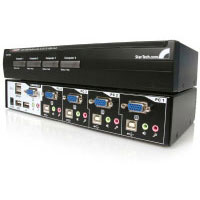 Startech.com 4 Port USB Desktop KVM Switch (SV431USBAGB)